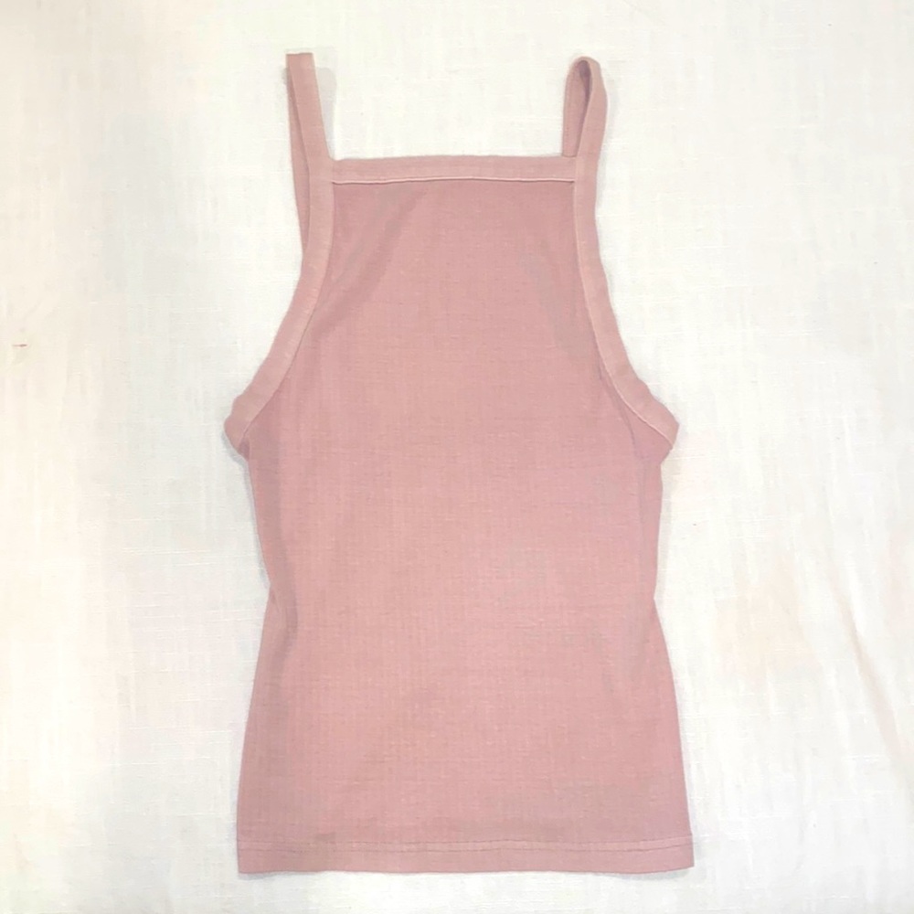 Bodycon. blush, low back tank top